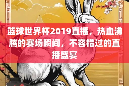 篮球世界杯2019直播，热血沸腾的赛场瞬间，不容错过的直播盛宴
