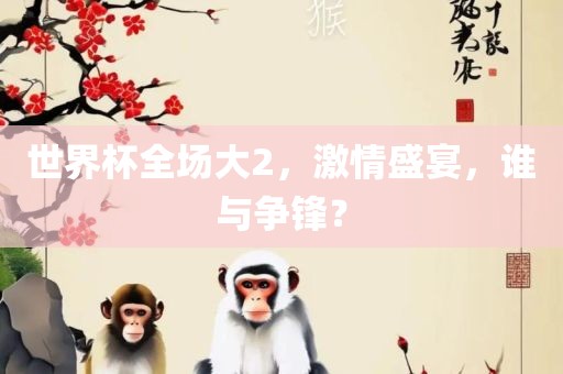 世界杯全场大2，激情盛宴，谁与争锋？