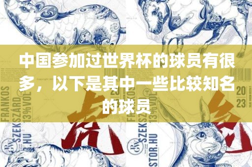 中国参加过世界杯的球员有很多，以下是其中一些比较知名的球员