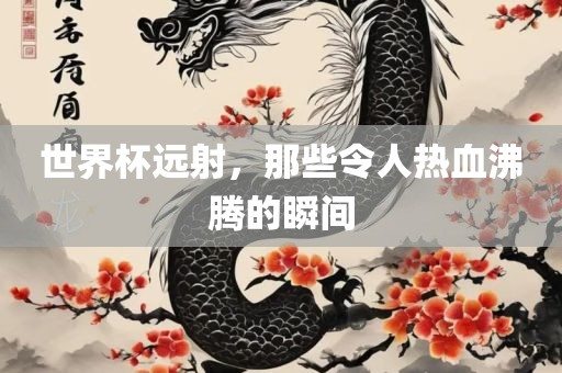 世界杯远射，那些令人热血沸腾的瞬间