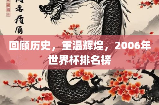 回顾历史，重温辉煌，2006年世界杯排名榜