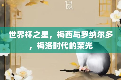 世界杯之星，梅西与罗纳尔多，梅洛时代的荣光