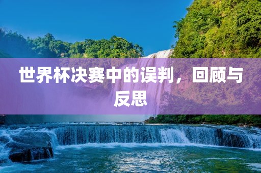 世界杯决赛中的误判，回顾与反思