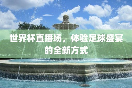 世界杯直播场，体验足球盛宴的全新方式